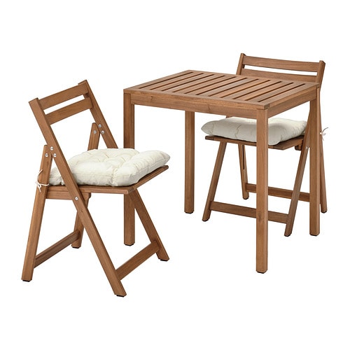 IKEA NÄMMARÖ table and 2 folding chairs, outdoor Model Image