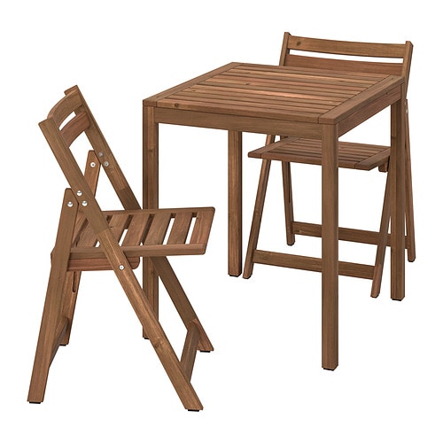 IKEA NÄMMARÖ table and 2 folding chairs, outdoor Model Image