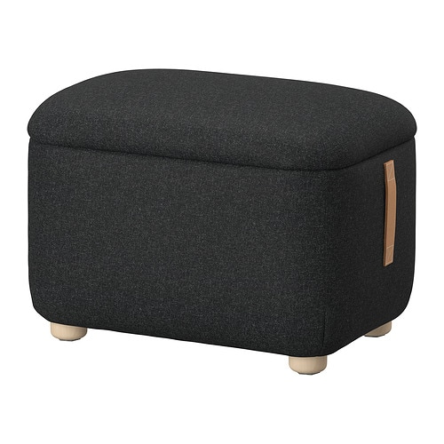 IKEA OSKARSHAMN ottoman with storage Model Image