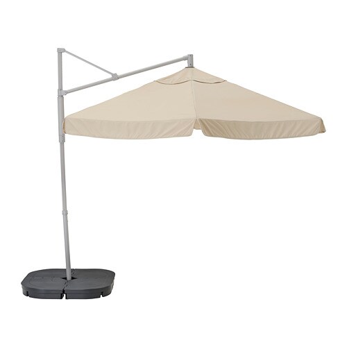 IKEA OXNÖ / VÅRHOLMEN hanging umbrella with base Model Image