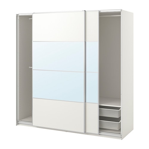 IKEA PAX / MEHAMN/AULI wardrobe combination Model Image