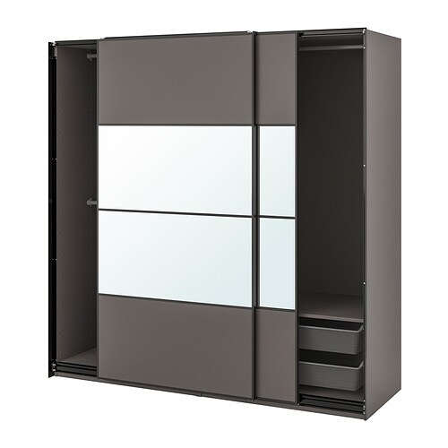 IKEA PAX / MEHAMN/AULI wardrobe combination Model Image