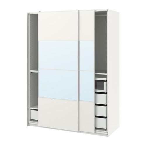 IKEA PAX / MEHAMN/AULI wardrobe combination Model Image