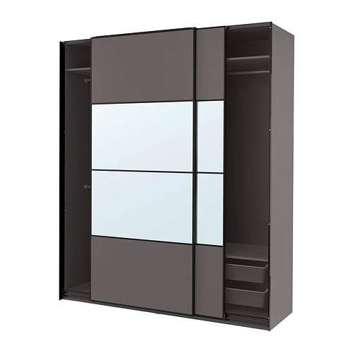 IKEA PAX / MEHAMN/AULI wardrobe combination Model Image