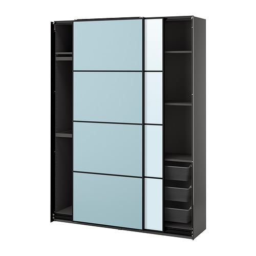 IKEA PAX / MEHAMN/AULI wardrobe with sliding doors Model Image