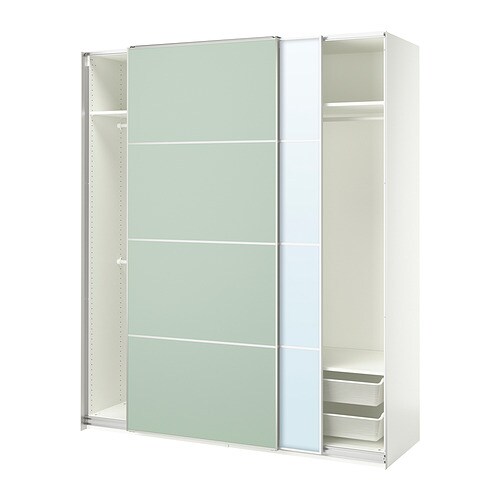 IKEA PAX / MEHAMN/AULI wardrobe with sliding doors Model Image