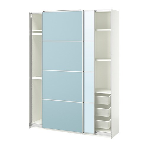 IKEA PAX / MEHAMN/AULI wardrobe with sliding doors Model Image