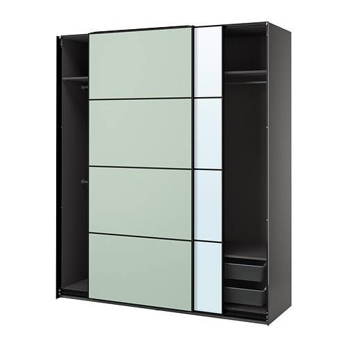 IKEA PAX / MEHAMN/AULI wardrobe with sliding doors Model Image