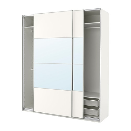 IKEA PAX / MEHAMN/AULI wardrobe with sliding doors Model Image