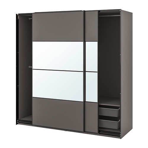 IKEA PAX / MEHAMN/AULI wardrobe with sliding doors Model Image