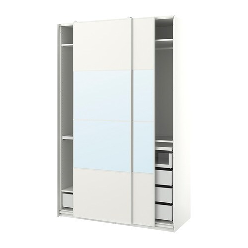 IKEA PAX / MEHAMN/AULI wardrobe with sliding doors Model Image