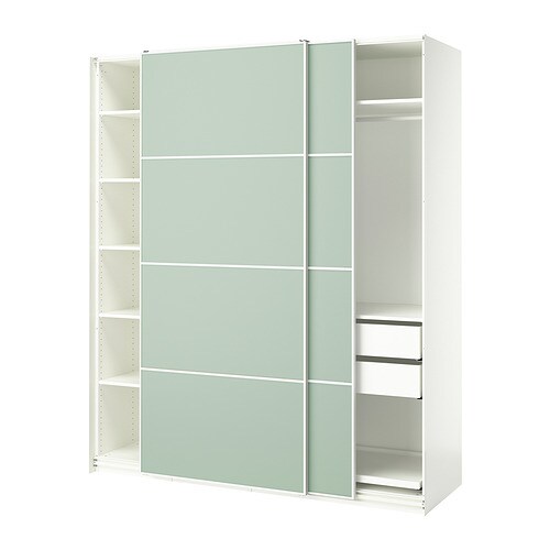 IKEA PAX / MEHAMN wardrobe with sliding doors Model Image