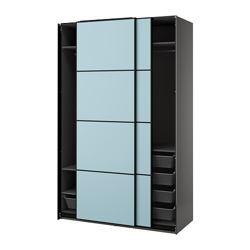 IKEA PAX / MEHAMN wardrobe with sliding doors Model Image