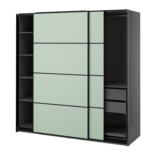 IKEA PAX / MEHAMN wardrobe with sliding doors Model Image