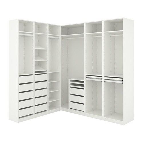 IKEA PAX corner wardrobe Model Image