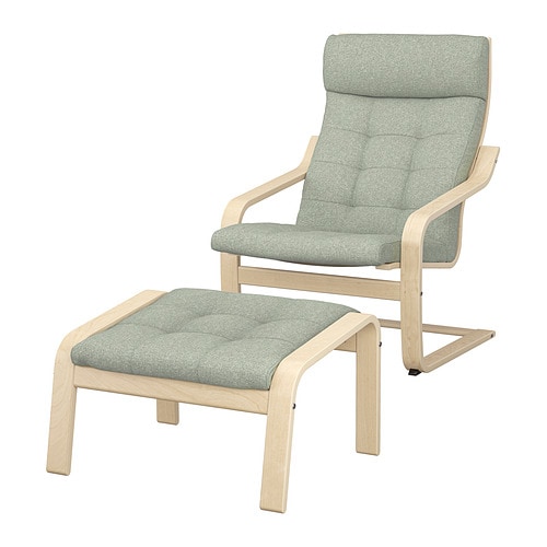 IKEA POÄNG armchair and ottoman Model Image