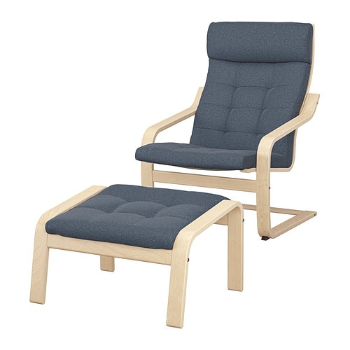 IKEA POÄNG armchair and ottoman Model Image