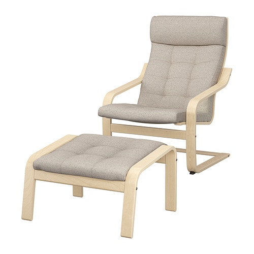 IKEA POÄNG armchair and ottoman Model Image