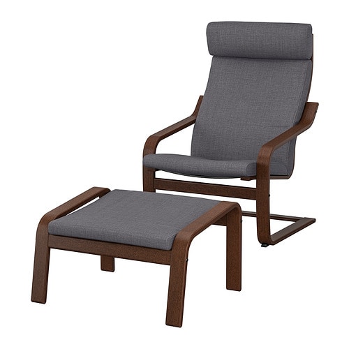 IKEA POÄNG armchair and ottoman Model Image