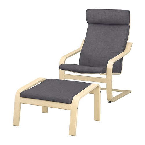 IKEA POÄNG armchair and ottoman Model Image