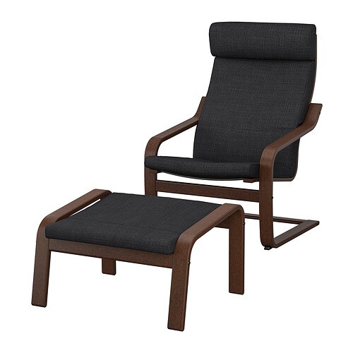 IKEA POÄNG armchair and ottoman Model Image