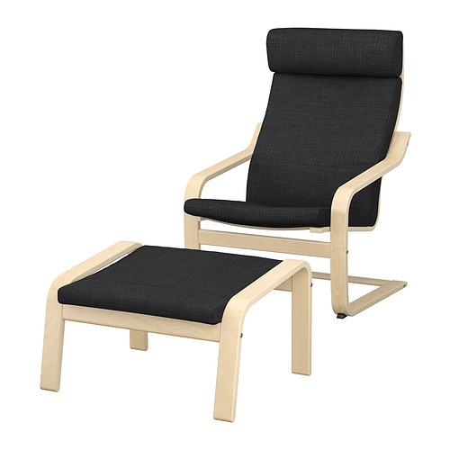 IKEA POÄNG armchair and ottoman Model Image