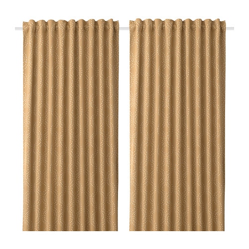 IKEA PRAKTRÖLLIKA room darkening curtains, 1 pair Model Image