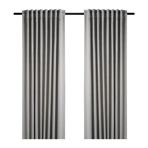 IKEA PRAKTTIDLÖSA room darkening curtains, 1 pair Model Image