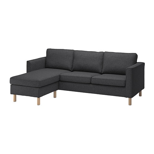 IKEA PÄRUP sofa with chaise Model Image