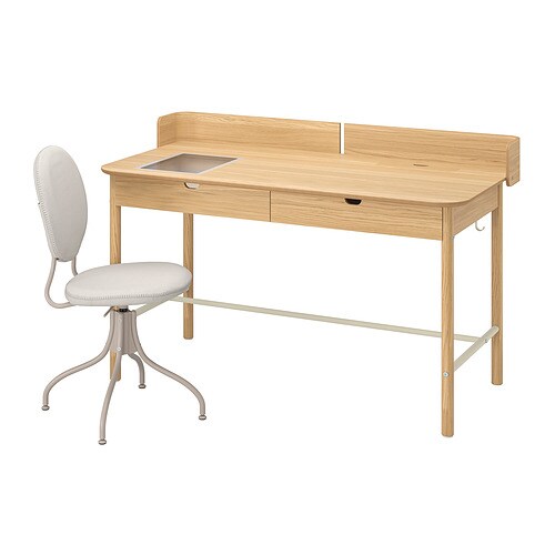 IKEA RIDSPÖ / BJÖRKBERGET desk and chair Model Image