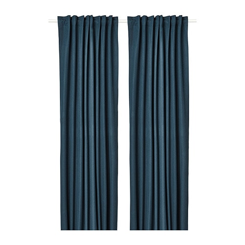 IKEA ROSENMANDEL room darkening curtains, 1 pair Model Image