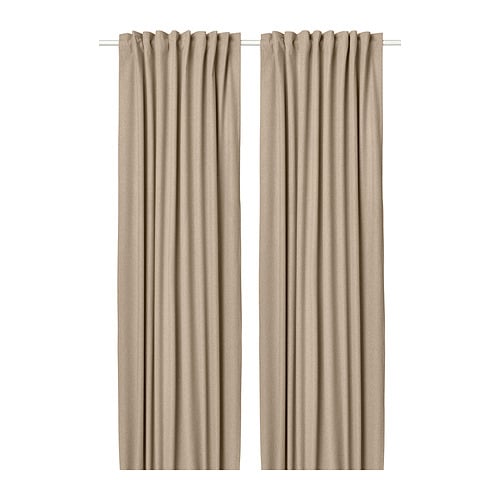 IKEA ROSENMANDEL room darkening curtains, 1 pair Model Image