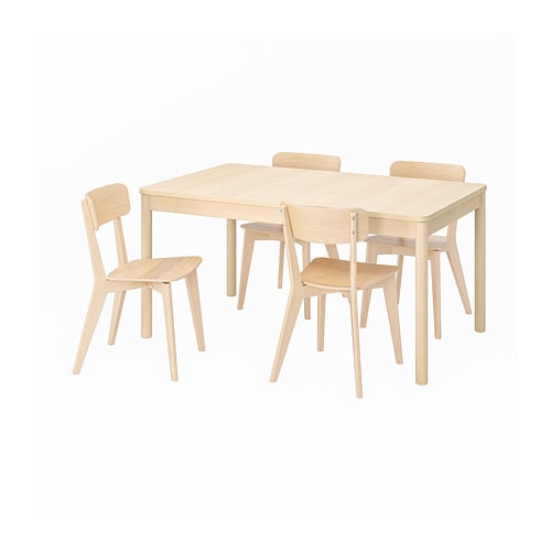 IKEA RÖNNINGE / LISABO table and 4 chairs Model Image