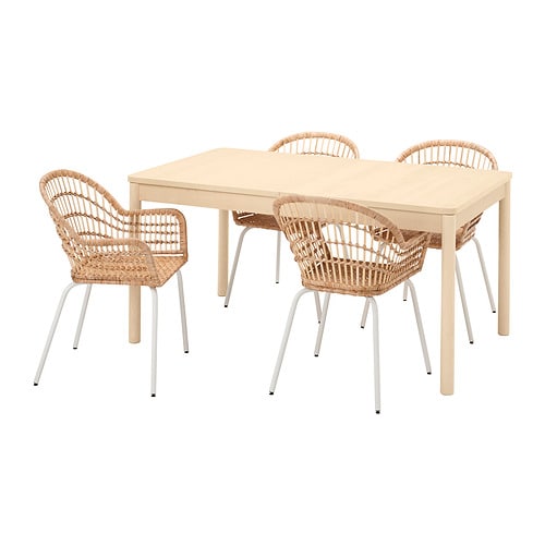 IKEA RÖNNINGE / NILSOVE table and 4 chairs Model Image