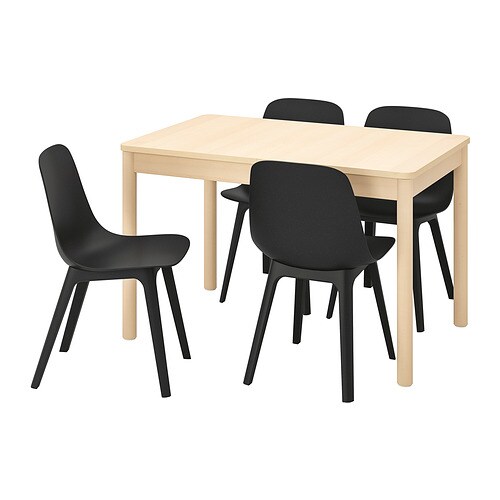 IKEA RÖNNINGE / ODGER table and 4 chairs Model Image