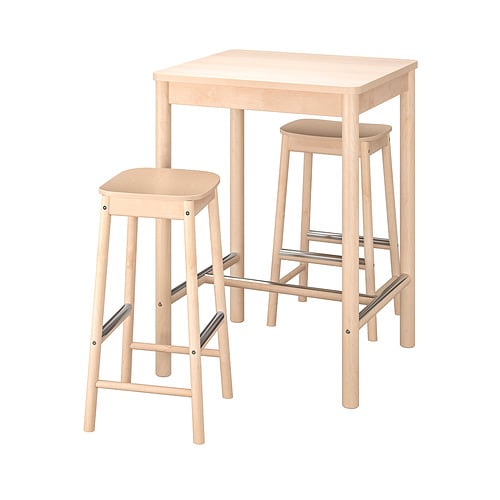 IKEA RÖNNINGE / RÖNNINGE bar table and 2 bar stools Model Image