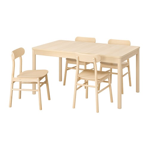 IKEA RÖNNINGE / RÖNNINGE table and 4 chairs Model Image