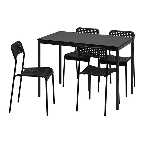 IKEA SANDSBERG / ADDE table and 4 chairs Model Image