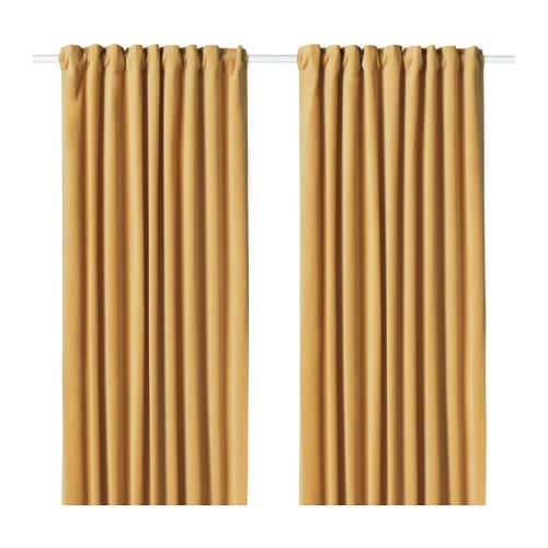 IKEA SANELA room darkening curtains, 1 pair Model Image