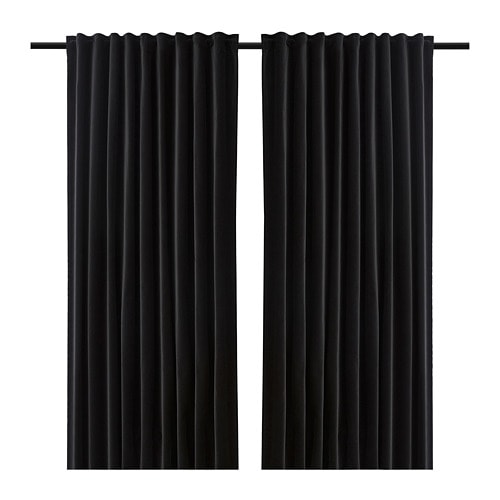 IKEA SANELA room darkening curtains, 1 pair Model Image