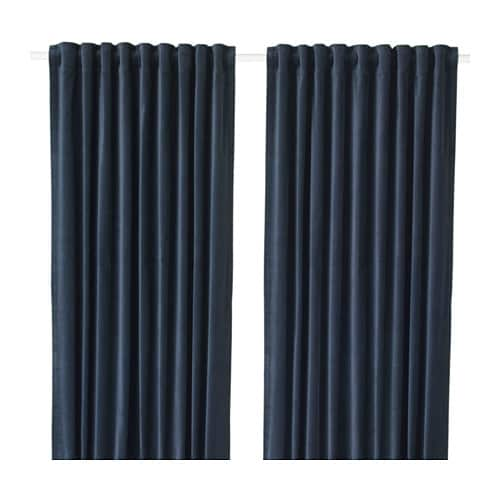 IKEA SANELA room darkening curtains, 1 pair Model Image