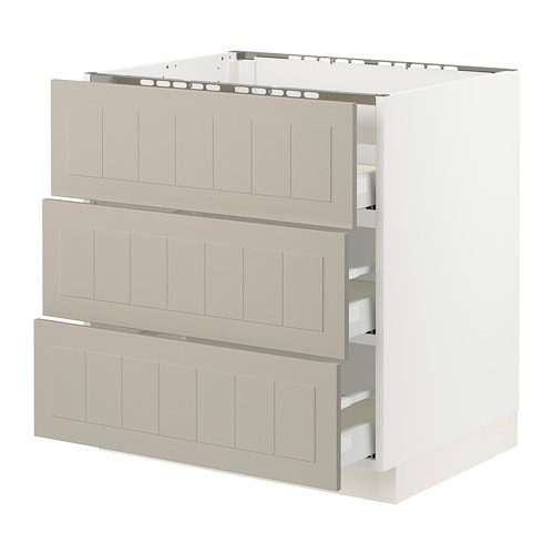 IKEA SEKTION / MAXIMERA base cab f cktp/3 fronts/3 drawers Model Image