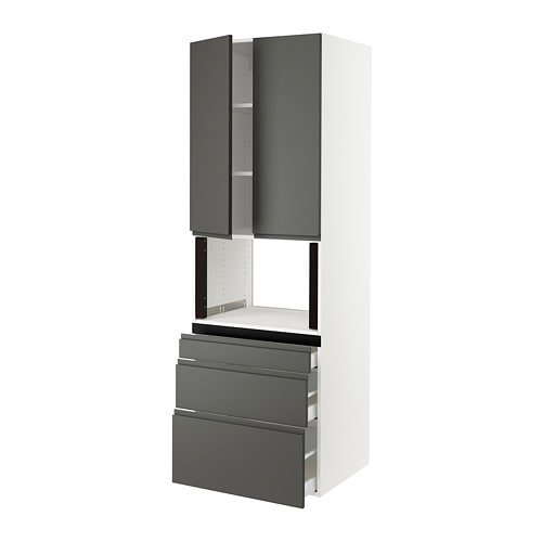 IKEA SEKTION / MAXIMERA hi cb f micro w 3 drawers/2 doors Model Image