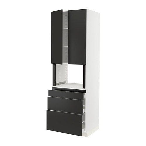 IKEA SEKTION / MAXIMERA hi cb f micro w 3 drawers/2 doors Model Image