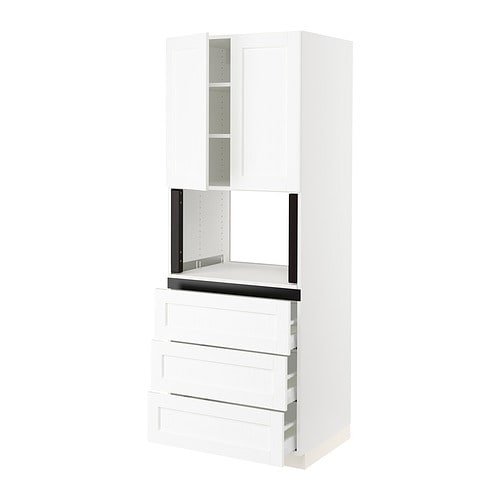 IKEA SEKTION / MAXIMERA hi cb f micro w 3 drawers/2 doors Model Image