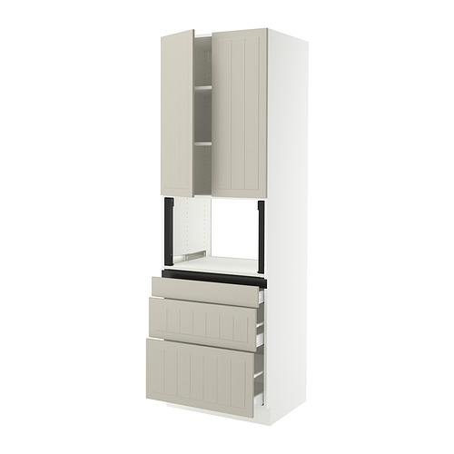 IKEA SEKTION / MAXIMERA hi cb f micro w 3 drawers/2 doors Model Image