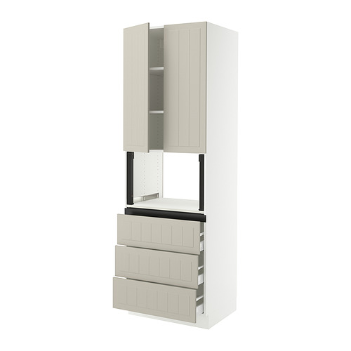 IKEA SEKTION / MAXIMERA hi cb f micro w 3 drawers/2 doors Model Image