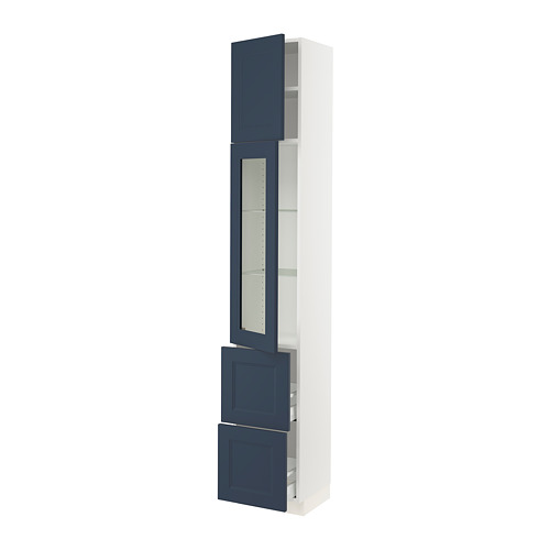IKEA SEKTION / MAXIMERA hi cb w glass dr/2 drawers/1 door Model Image