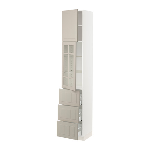 IKEA SEKTION / MAXIMERA high cab w glass dr/3 drwrs/1 door Model Image