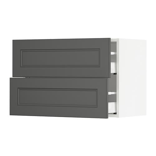 IKEA SEKTION / MAXIMERA wall cabinet with 2 drawers Model Image